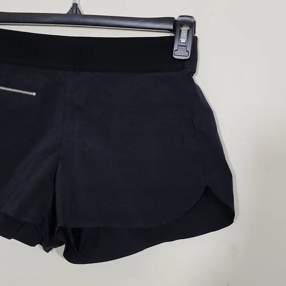 Athleta Black Running Black Shorts Women's Size 4 - Picture 3 of 9